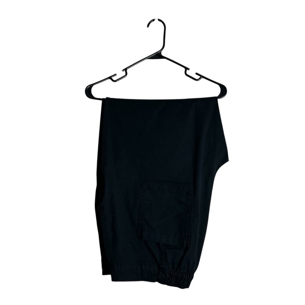 Old Navy Size XL OG Chino High Rise Black Pants Elastic Waist 26" Inseam Ankle